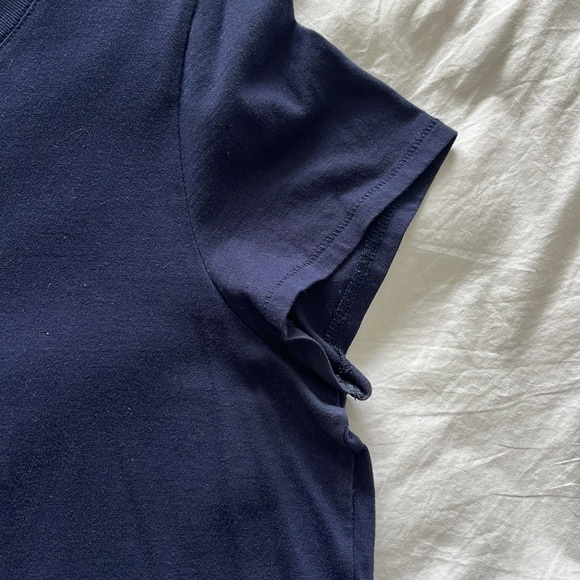 Navy Madewell Cotton Tee - Picture 4 of 7